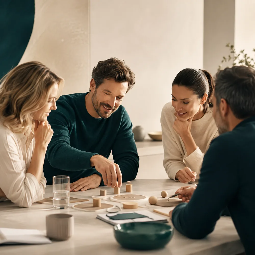 Menschen erleben gemeinsam einen Entscheidungsprozess